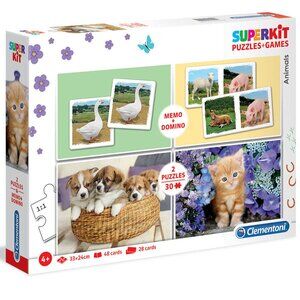 Clementoni 4 in 1 Game + Puzzle  Super Kit-What's my job? For Age 4+ New Sealed